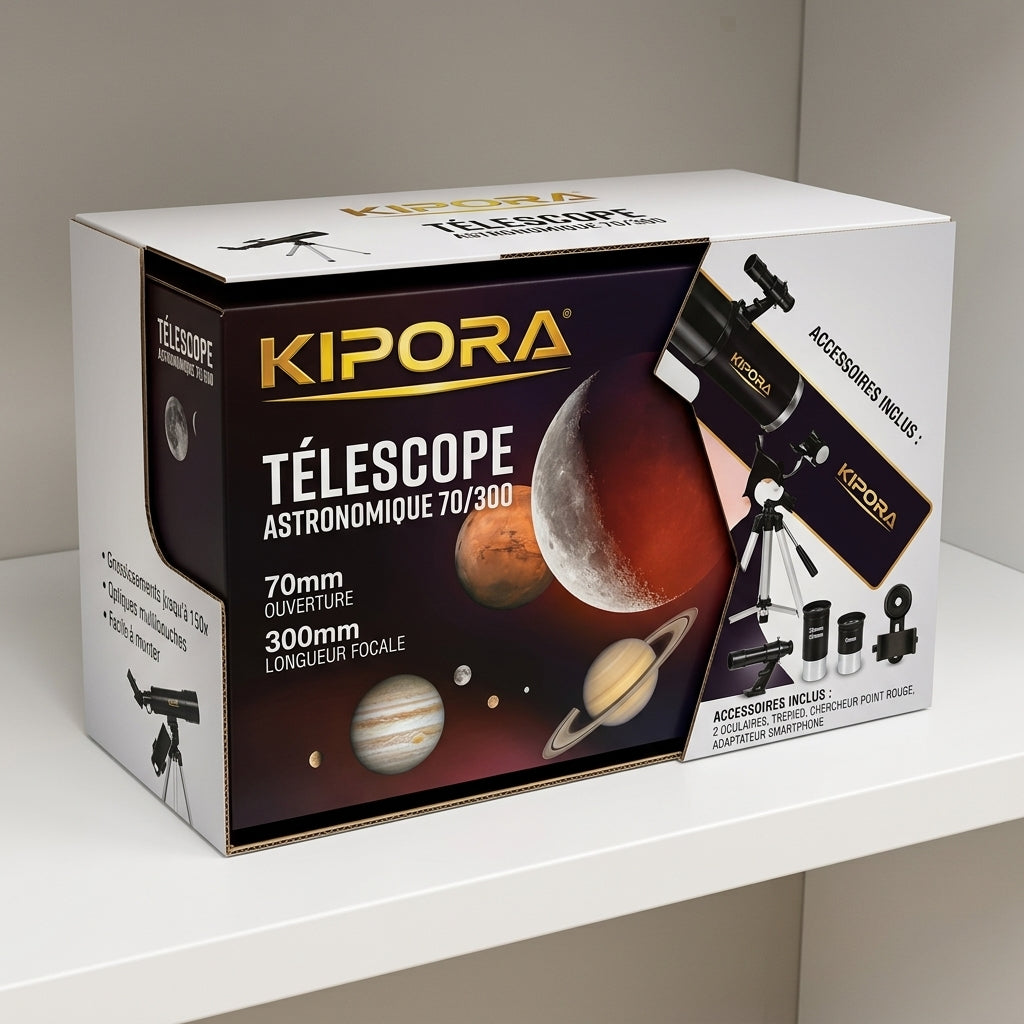 Télescope Astronomique Kipora 70/300 – 70 mm