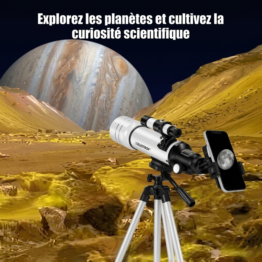 Télescope Astronomique HD 70/400 – Haute Puissance de Grossissement Kipora