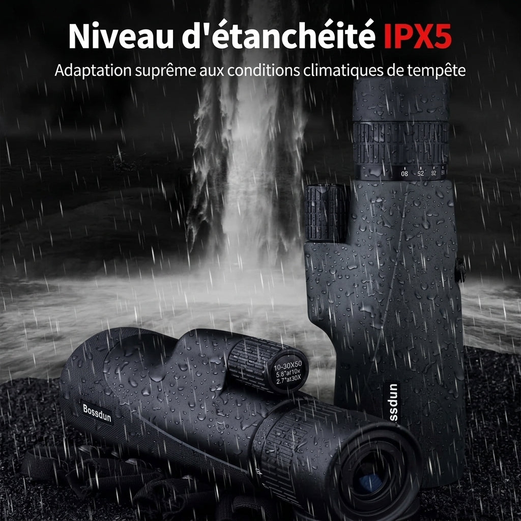Télescope Monoculaire HD Zoom 10-30x50 – Observation Nature & Ciel Kipora