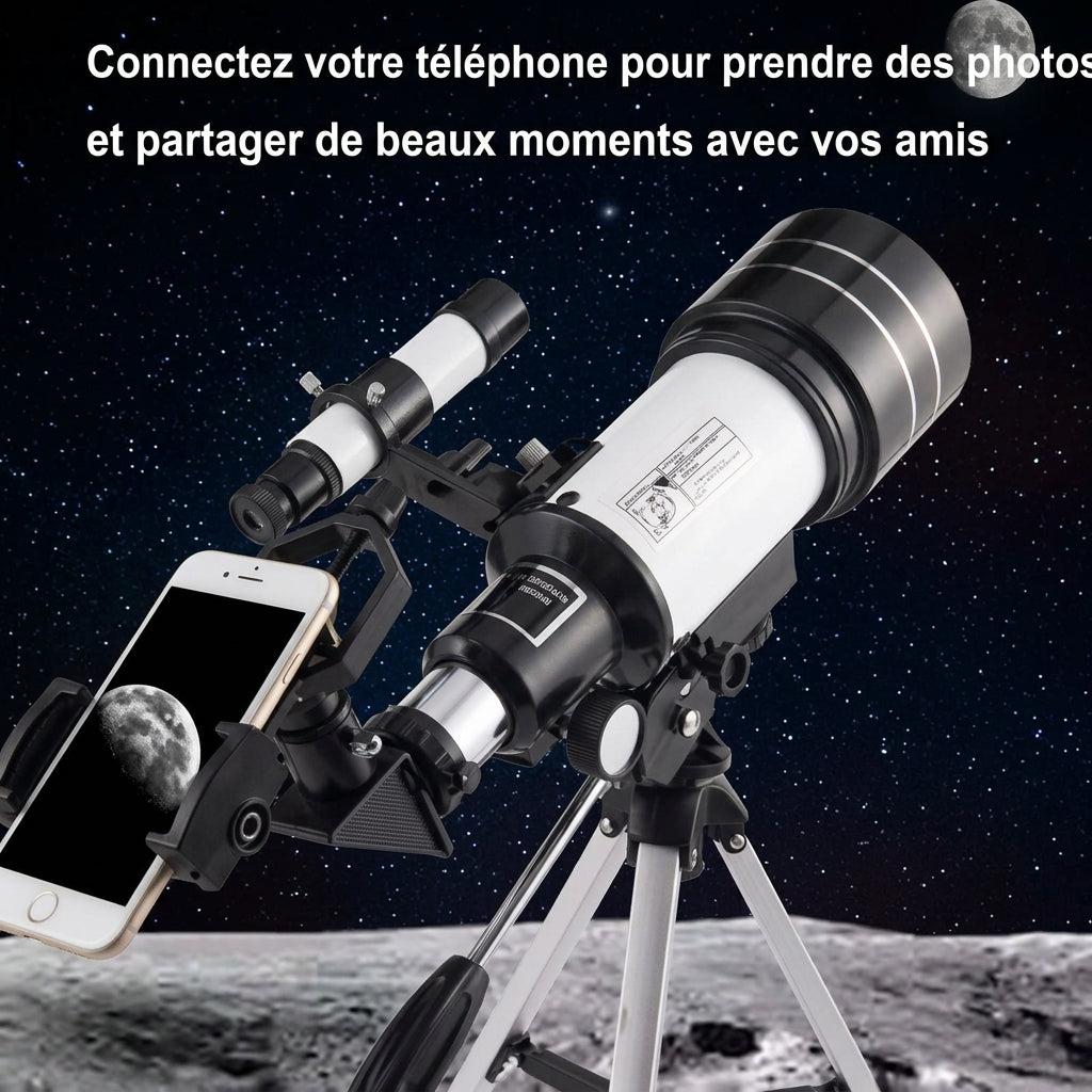 Télescope Professionnel HD 70/300 | Zoom 150x Kipora